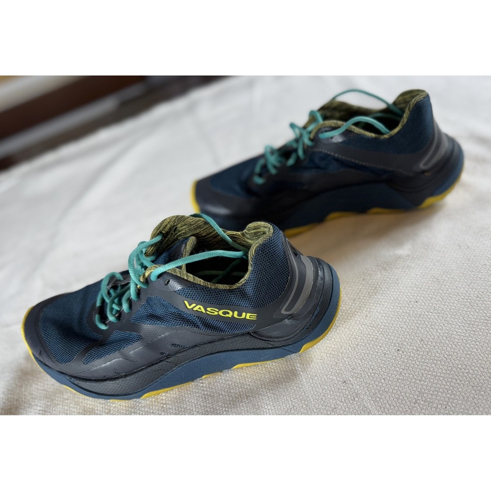 Vasque‎ Trailbuster Shoes Mens Size 7.5 Blue Yellow Trail Running Sneakers 7190M